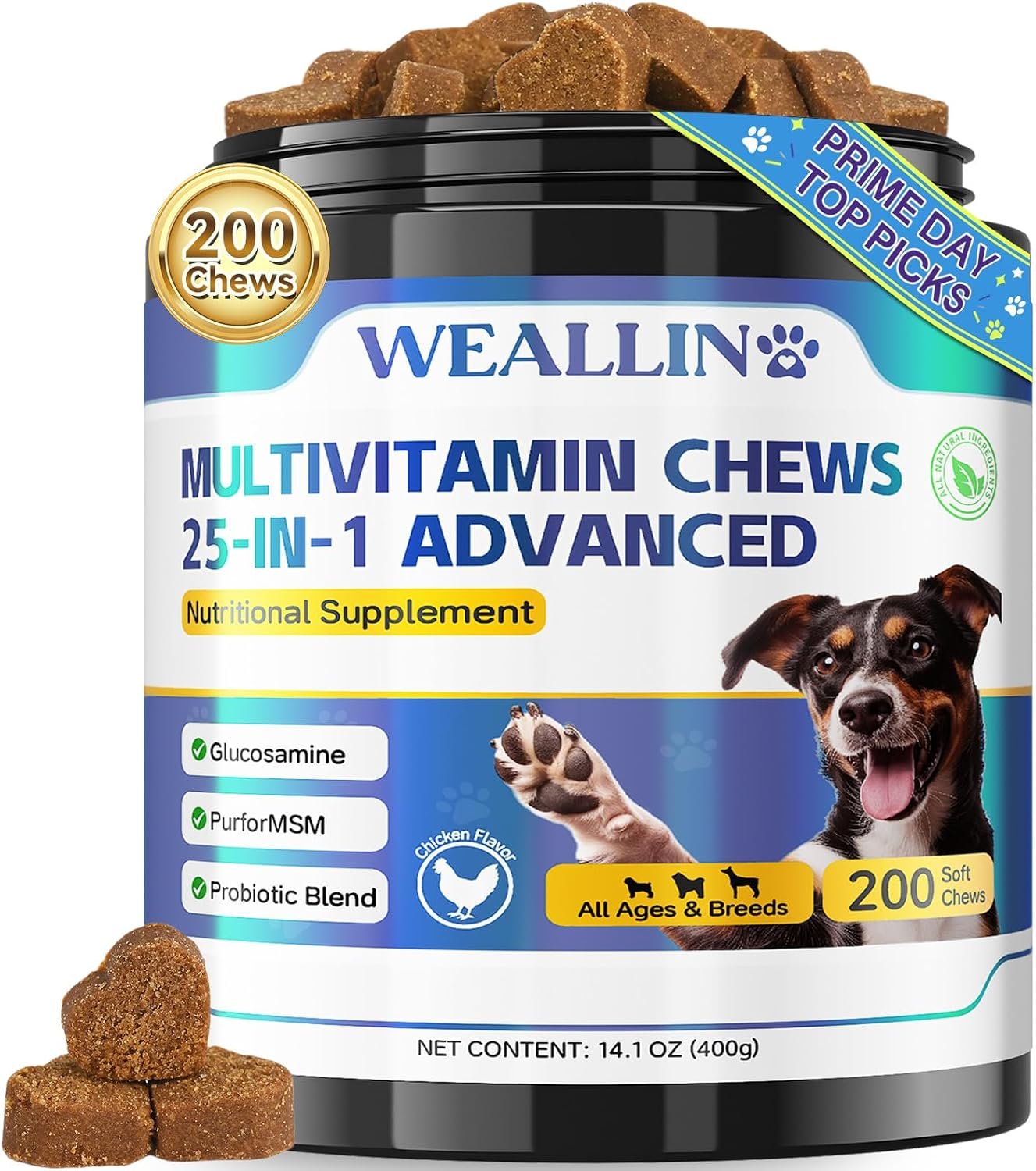 WEALLIN 25-in-1 Dog Multivitamin Review: Can One Chew Replace Three Bottles?