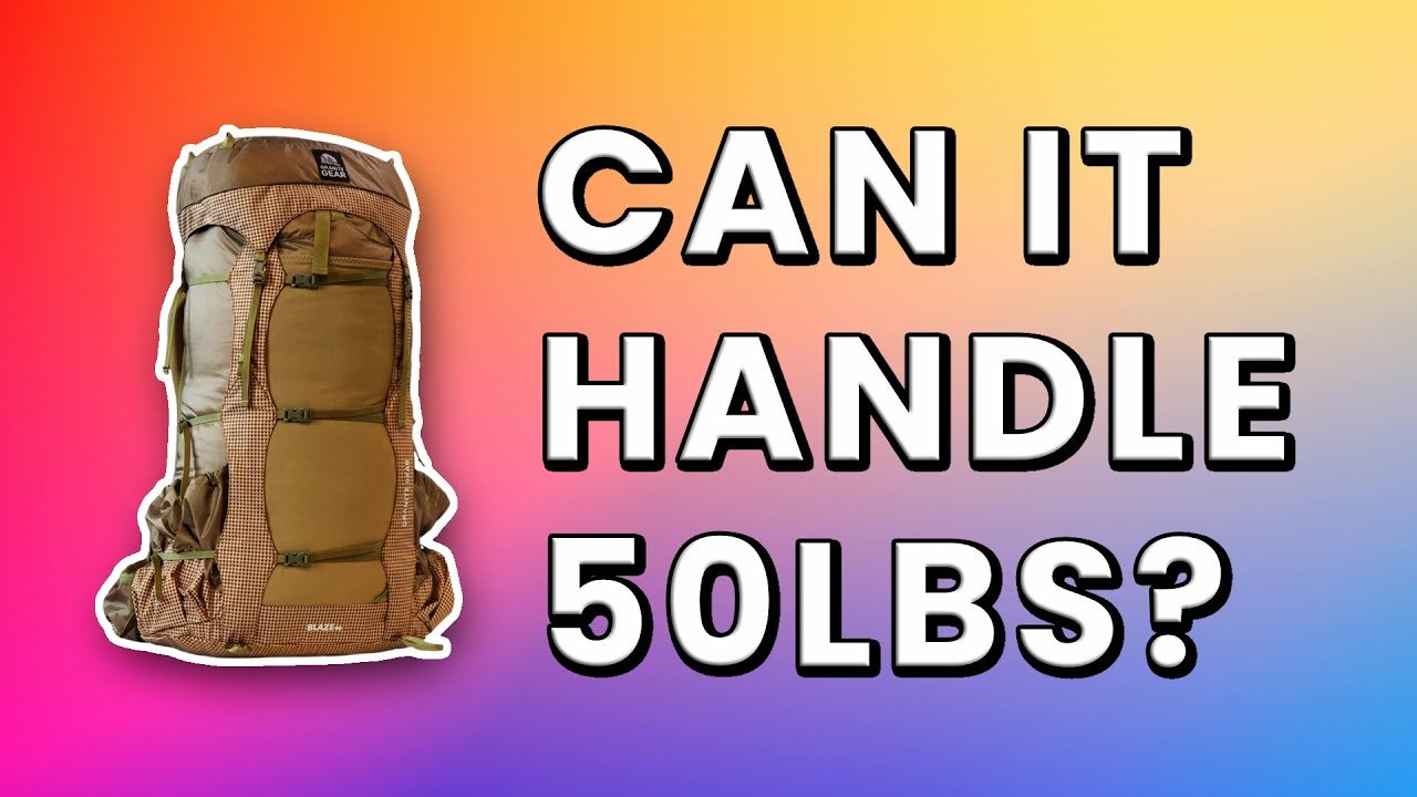 hero-73 Granite Gear Blaze 60L backpack fully loaded on a backpacking trip