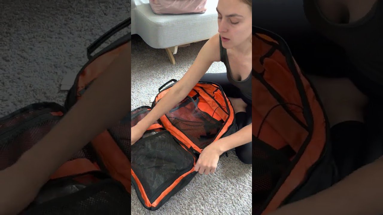 review-1-17 TANGCORLE backpack pockets and compartments overview