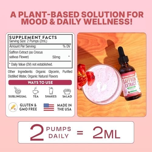 review-2-8 The saffron liquid drops being mixed into a glass of water